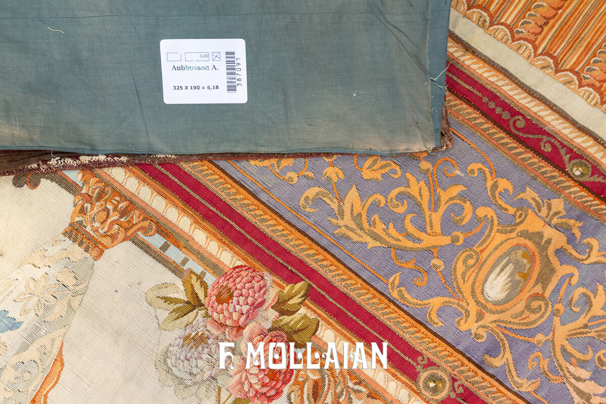 Aubusson Rug Flat-weave n°:387091
